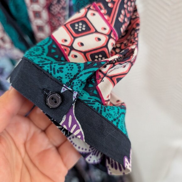 JAASE Purple Haze Maxi Dress Wrap Boho Flowy size Medium - Picture 8 of 15